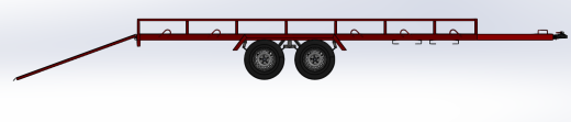 牵引拖车3D数模图纸 Solidworks设计 附IGS缩略图